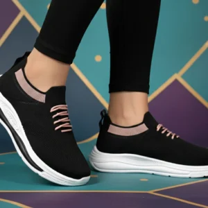 Hsquare Lilly.21 Walking Shoes For Women (Black )